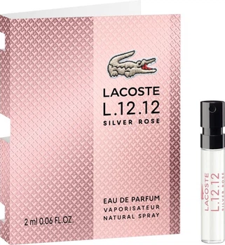 Пробник Парфумована вода для жінок Lacoste L.12.12 Silver Rose 2 мл (3386460165952)