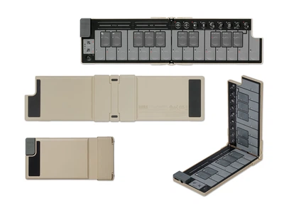 Klawiatura MIDI Korg nanoKEY Fold 25 klawiszy składana Beżowa (4959112241794)