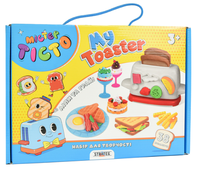Набор для творчества Мистер Тесто My Toaster Strateg 41023, лепка мини-завтраков для детей 3+