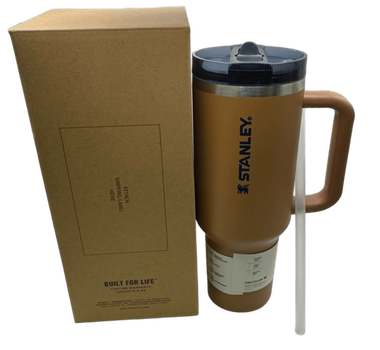 Термос термокружка Stanley Quencher ProTour Flip Straw Tumbler из нержавеющей стали 1,18 л Caramel Brown KT7001976