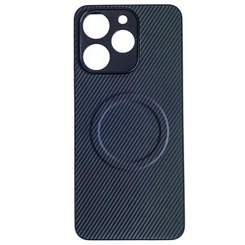 Чехол Carbon Shield with Ring для Realme Note 70 4G / Note 70T с поддержкой беспроводной зарядки blue