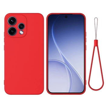 Чехол Silicone Cover Full для Oppo Reno 15 5G / 15C со шнурком – петлей red