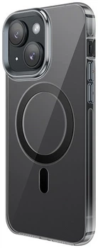 Чохол-накладка Hoco Magnetic для iPhone 15 Transparent Black
