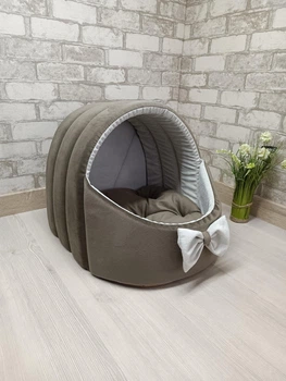 Будинок лежанка для котів та собак Animals_joy Корзина М 46*42 см (255)