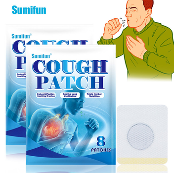 Пластырь растительный от кашля и боли в горле Sumifun 8 штук (II) 33875