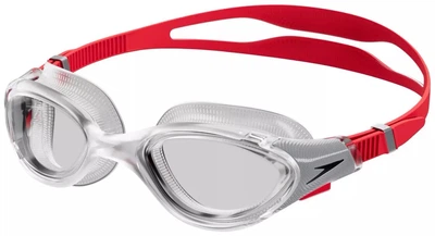 Очки для плавания Speedo Biofuse 2.0 прозрачные красные унисекс комфортные для водных видов спорта