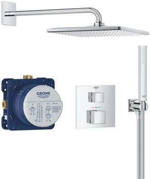 Podtynkowy zestaw prysznicowy z termostatem Grohe QuickFix Precision Cube 34879000