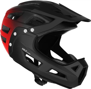 Kask Nils Extreme MTW101 Full Face M 56-58 cm Czerwony (5908261688782)