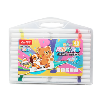 Маркер акриловий Aodemei Animals Washable 48 шт