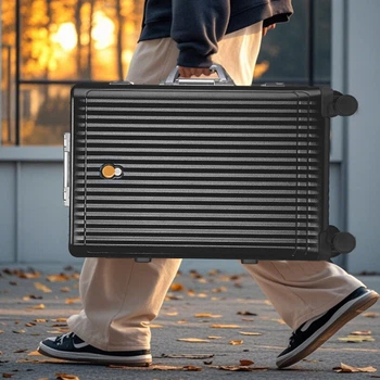 Чемодан Paul Frank 24" (M) на алюминиевом каркасе ударопрочный с кодовым замком Silver