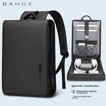 Рюкзак Bange 7252 ультратонкий для ноутбука 14 дюймів, легкий, чорний