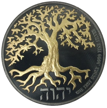 Колекційна срібна монета «Дерево життя - Gold Black Empire Edition» 31,1 г 2018 рік