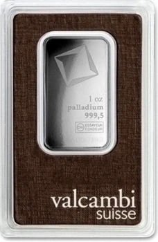 Колекційний Паладієвий злиток 31,1 грам VALCAMBI
