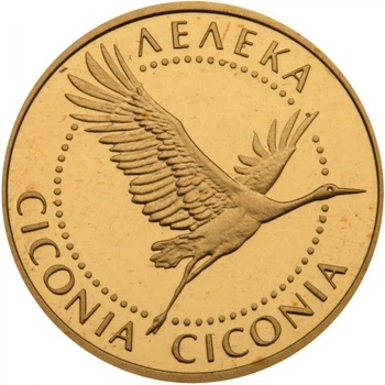 Колекційна золота монета "Лелека” 1,24 г 2004 рік