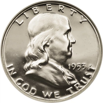 Колекційна срібна монета “½ Dollar – Half Dollar, Франклін” 12,5 г 1948-1963 роки