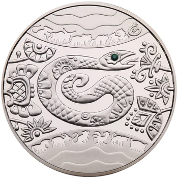 Колекційна срібна монета "Рік Змії" 15,55 г 2013 рік