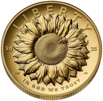 Колекційна золота монета "Liberty - Соняшник" 31,1 г 2025 рік