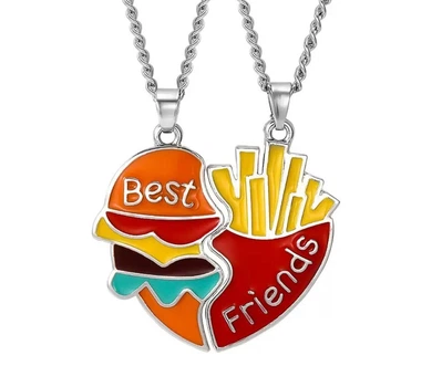 Набір парних кулонів Best Friends, парні кулони, парні підвіски для друзів, подарунок для подруги