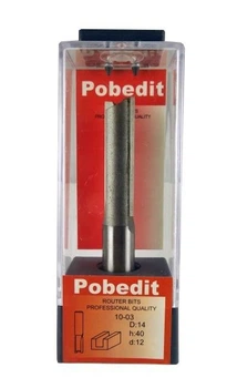 Фреза пазова пряма POBEDIT 1003 D14 d12 h40