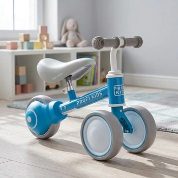 Биговел детский трехколесный 6" с нагрузкой до 25 кг Profi Kids MBB 1016-2 биговел с 3 мягкими EVA колесами для детей 2-4 года Синий