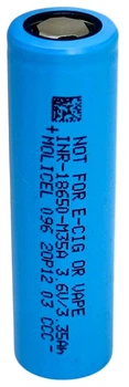 Высокотоковый аккумулятор 18650 Molicel M35A Li-Ion 3500 mAh 3.6V