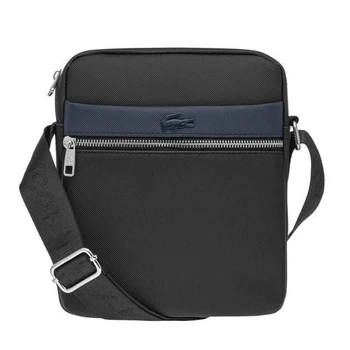 Сумка унисекс Lacoste Reporter Bag черная LAC-026-BLK