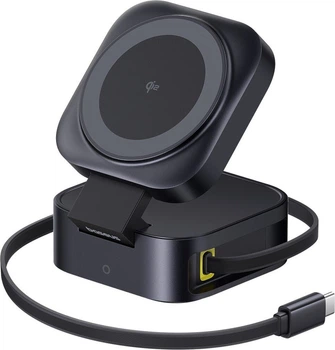 Ładowarka magnetyczna Baseus PicoGo Series Qi2 67 W Czarna (6932172665944)