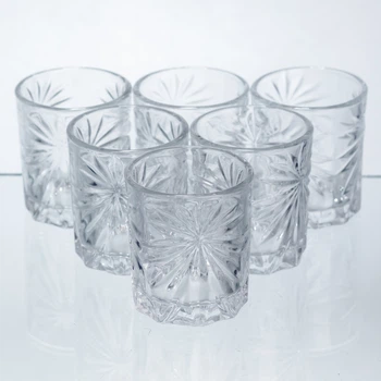 Набір чарок для віскі Shot glass 6 штук по 75 мл HP-17-34