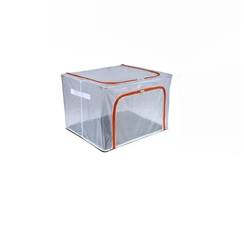 Коробка для хранения вещей Mesh с металл.каркасом 66л красный R100482