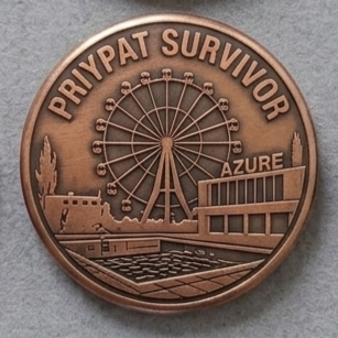 Значок «Pripyat Survivor» / Той, хто вижив у Прип'яті (Stalker Copper style)