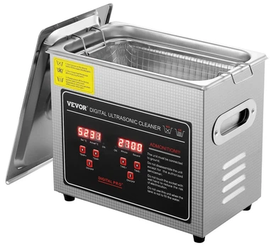 Ультразвуковой очиститель Vevor Ultrasonic Cleaners 3L KSTH-20A Silver k1