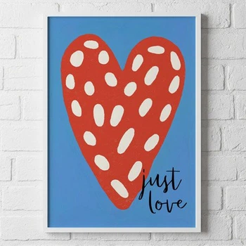 Постер в рамці Just love 21×30 см, A4
