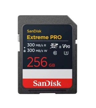 Карта памъяти SanDisk SD 256GB C10 UHS-II U3 R300/W300MB/s Extreme Pro V90