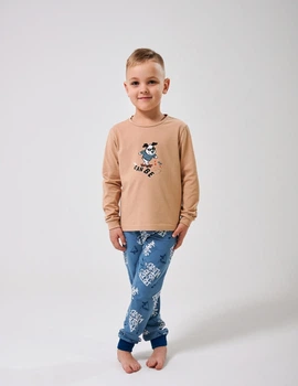 Пижама для мальчика SMIL 104553-1 Кофейный р.110