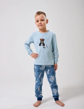 Пижама для мальчика SMIL 104553-1 Голубой р.92