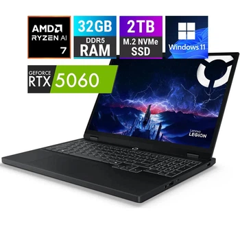 Игровой ноутбук 15.1" Lenovo Legion 5 15AHP10 - AMD Ryzen 7 260 / 32GB / 2TB SSD / 165Hz 2560x1600 OLED / RTX 5060 8GB / Win 11