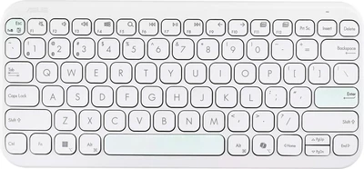 Клавіатура бездротова ASUS Marshmallow KW100 Bluetooth Iridescent White (90XB0880-BKB4F0)