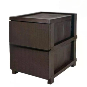 Комод Efe plastics пластиковий R-Plastic на 2 яруси компактний коричневий