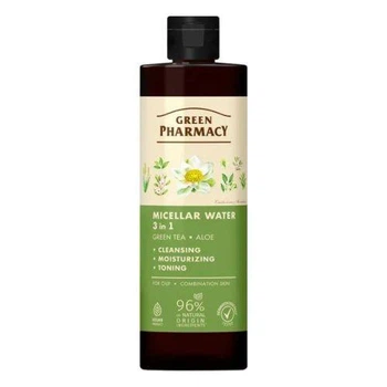 Green Pharmacy Мицеллярная вода 3в1 Зеленый чай и алое, 500мл