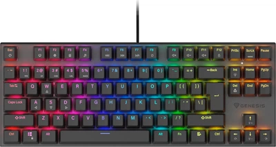 Klawiatura przewodowa Genesis Thor 303 TKL RGB Outemu Peach Silent Black (NKG-2155)