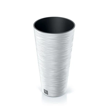 Горщик для квітів Furu 250 мм круглий високий із вставкою, білий 57284-449