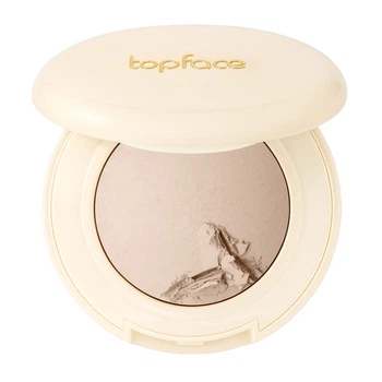 Пудра для обличчя запечена TopFace ProHD Natural Glow PT704, 002 Soft Vanilla Теплий світло-бежевий, 002 Soft Vanilla