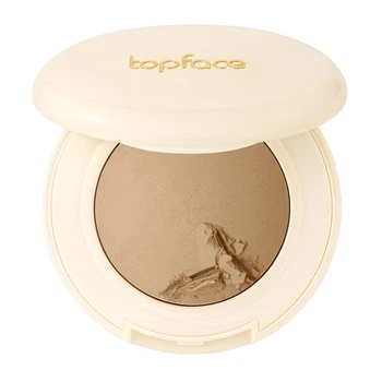 Пудра для лица запеченная TopFace ProHD Natural Glow PT704, 004 Warm Beige Теплая бежевая