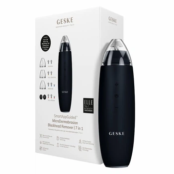 Микродермабразионное устройство для удаления черных точек GESKE MicroDermabrasion Blackhead Remover 7в1 черное