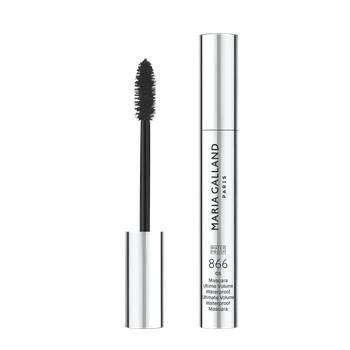 Maria Galland 866 Ultimate Volume WP Mascara – водостойкая тушь для ресниц для максимального объема, черная 01, 8 мл