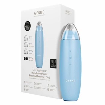 Микродермабразионное устройство для удаления черных точек GESKE MicroDermabrasion Blackhead Remover 7в1 аквамариновое