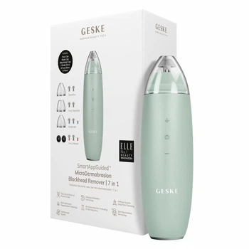 Микродермабразионное устройство для удаления черных точек GESKE MicroDermabrasion Blackhead Remover 7в1 зеленое