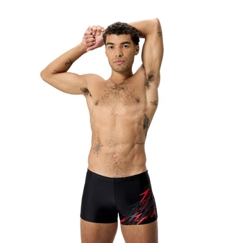 Плавки чоловічі Speedo MEDLEY LOGO AQUASHORT BLK/RED (8-11354003) 42