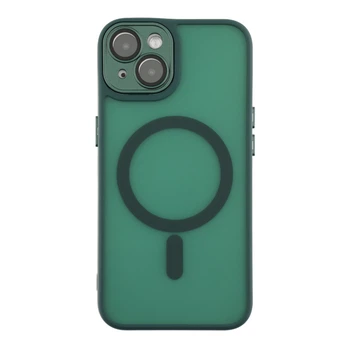 Чохол для iPhone 13 TPU+PC MagSafe матовий із захистом камери Dark Green