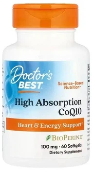 Koenzym Q10 Doctor's Best CoQ10 with BioPerine 100 mg 60 kapsułek (753950000889)